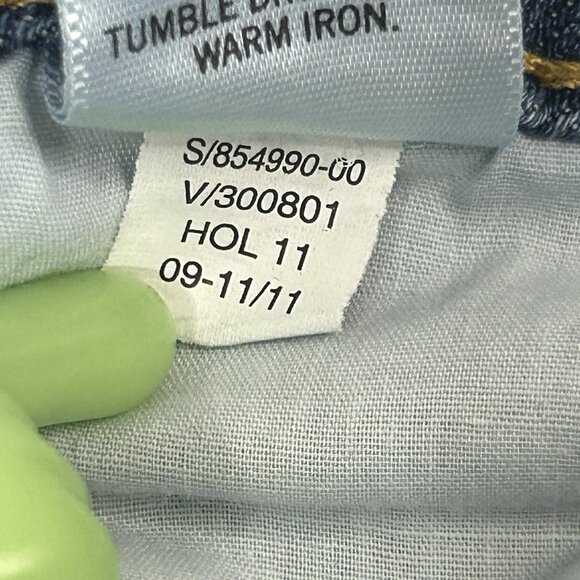 BANANA REPUBLIC Jeans 30/10S Blue Bootcut Low Rise Stretch Flap Pockets - Picture 10 of 13